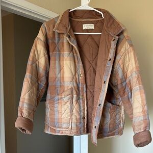 Z Supply Plaid Quilted Jacket